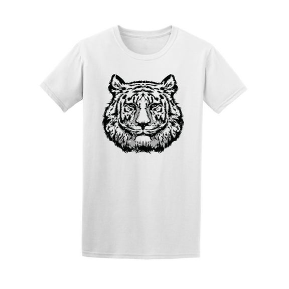 Tiger Head Tattoo T-Shirt Men -Image by Shutterstock, Male 3X-Large