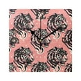 thumbnail image 1 of Tiger Head on Pink Wall Clock Square Silent Non Ticking Battery Operated Clock for Home Bathroom Kitchen Bedroom Living Room, 1 of 8