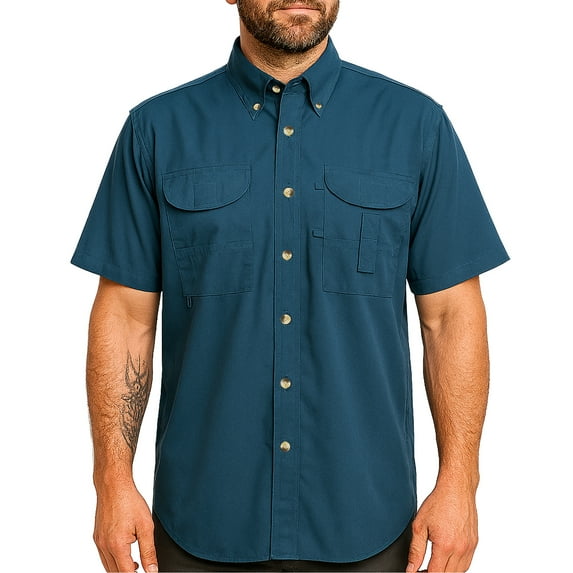 Tiger Hill Men's Fishing Shirt Short Sleeves