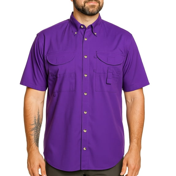 Tiger Hill Men's Fishing Shirt Short Sleeves