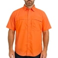 thumbnail image 1 of Tiger Hill Men's Pescador Polyester Fishing Shirt Short Sleeves-Blaze Orange 7XL, 1 of 3
