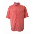 thumbnail image 1 of Tiger Hill Men's Pescador Polyester Fishing Shirt Short Sleeves-Coral MD, 1 of 1