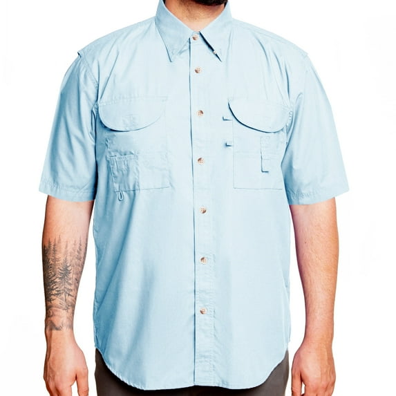 Tiger Hill Men's Tall Fishing Shirt Short Sleeves
