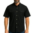 thumbnail image 1 of Tiger Hill Men's Big & Tall Casual Button Down Collared Short Sleeve Fishing Shirt, 1 of 5