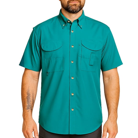 Tiger Hill Men's Tall Fishing Shirt Short Sleeves
