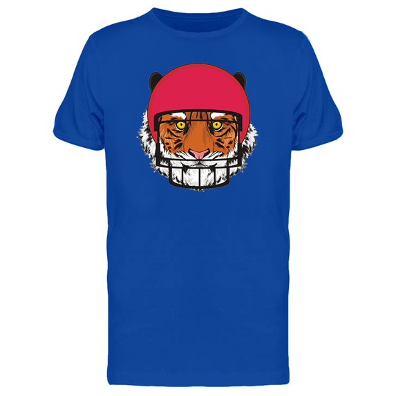 Tiger In Red Helmet Tee Men's -Image by Shutterstock