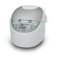 Tiger JAXS10U Rice Cooker with Tacook Cooking Plate White