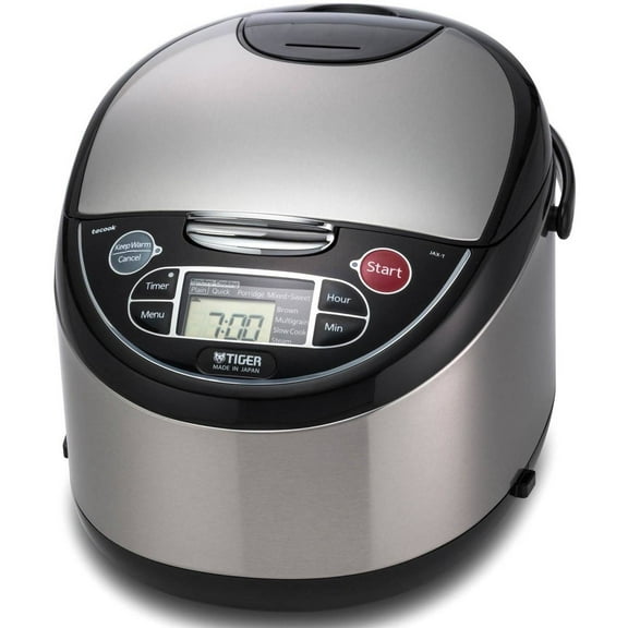 Tiger JAX-T Microcomputer Controlled Rice Cooker, 10 Cups