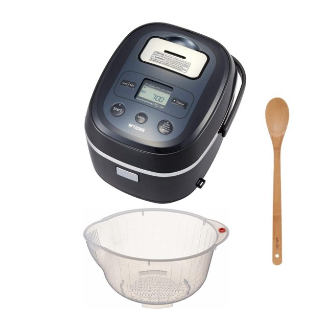 Tiger JBXA10U Rice Cooker 5.5 Cups (Black) with Washing Bowl and