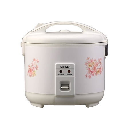 Tiger JNP-1800 10-Cup Floral White Rice Cooker & Warmer