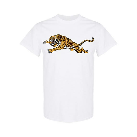 Tiger Jump T-Shirt Men -Image by Shutterstock, Male Medium