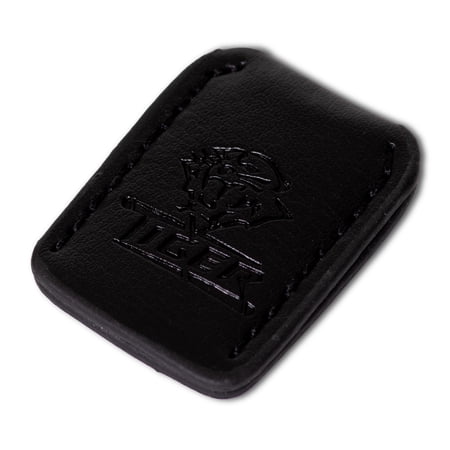 Tiger Leather Billiard Pool Cue Tip Cover Protector Black 1 pc