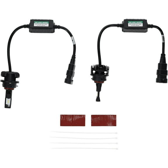 Tiger Lights 12V LED Headlight Conversion Kit TLHL-9012 1400 Lumens, 1.2 Amps Off-Road Light