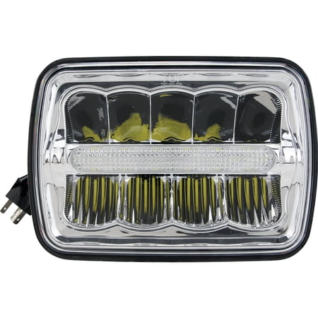 Tiger Lights 9 Volt 5 x 7 LED Driving Light TL810 2.9 Amps, Flood/Spot Combo Offroad Light