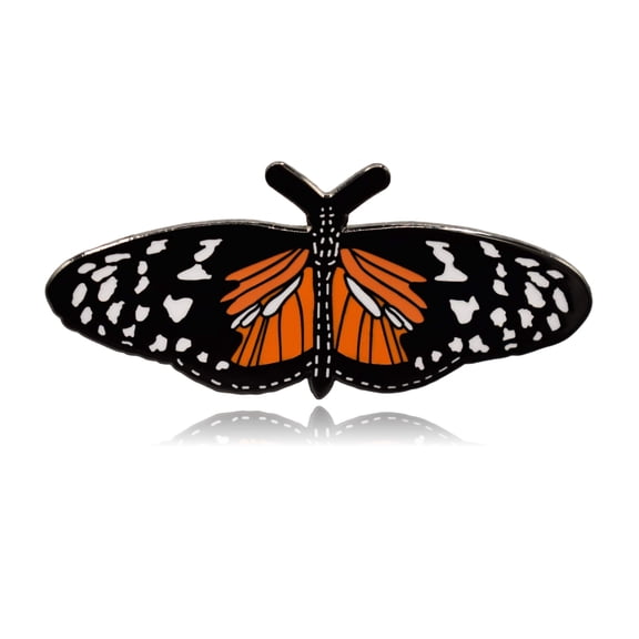Tiger Longwing Butterfly Hard Enamel Pin | Clayton Jewelry Labs