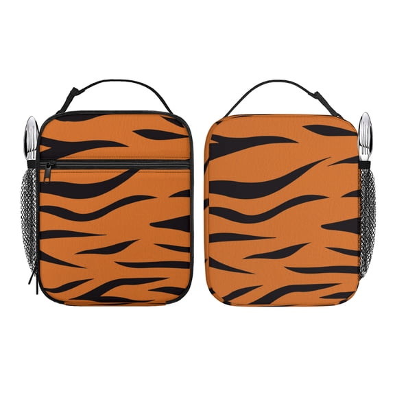 Tiger Lunch Bag 10 Inch Portable Hand Held Insulated Lunch Bag Suitable for Daily Travel