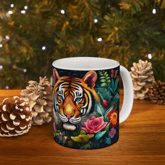 Tiger Mug, Two Tigers Mug, t Lover Mug, t Mug, Tiger Coffee Mug, Tiger Tea Mug, Tiger Gift, Tiger Lover Gift, oz Ceramic Mug.