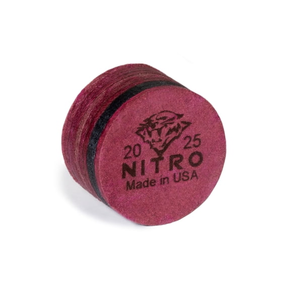 Tiger NITRO Laminated Billiard Pool Cue Tip Darren Appleton Edition Medium 14 mm Premium Laminated Leather Made in USA