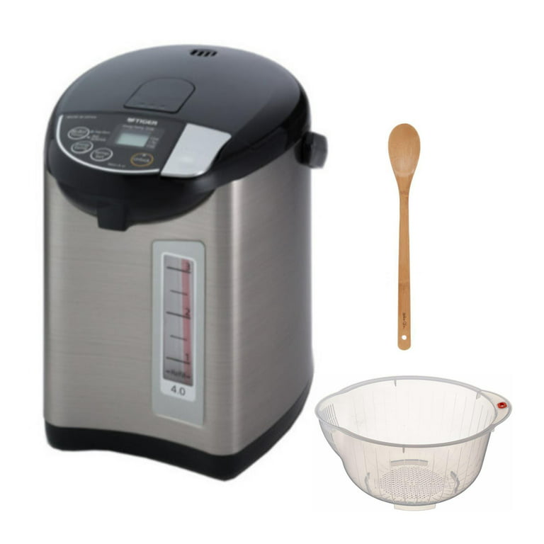 Tiger PDU-A40U Electric Boiler and Warmer (Black) with Washing Bowl and  Spoon 