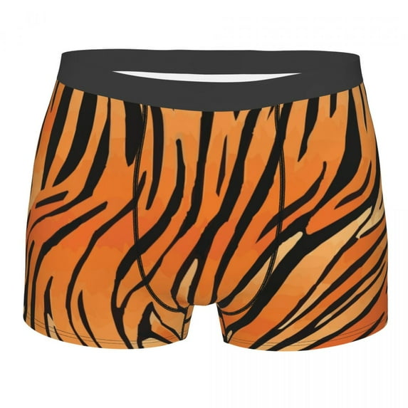 Tiger Pattern Boxer Shorts For Homme 3D Printed Male Animal Texture Underwear Panties Briefs Soft Underpants