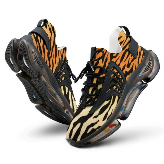 Tiger Pattern Walking Shoes for Men Woman Lightweight Tennis Fashion Elastic Sports Shoes Cushion Basketball Shoes
