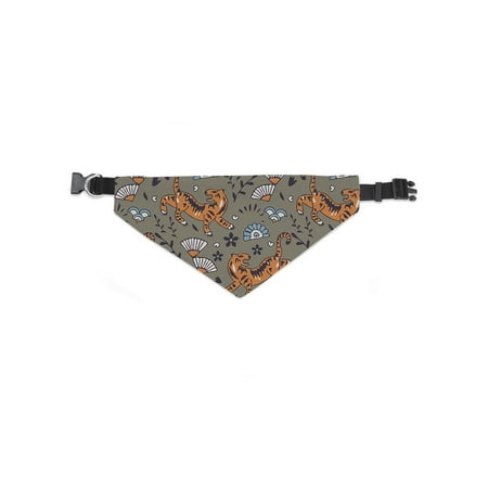 Tiger Pattern With Fans Bandana -Image by Shutterstock, Medium