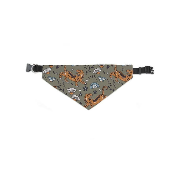 Tiger Pattern With Fans Bandana -Image by Shutterstock, Medium