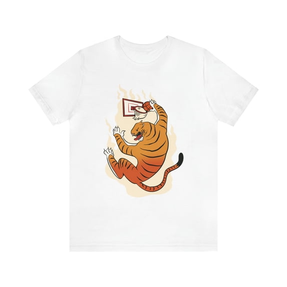 Tiger Playing Basketball Shirt