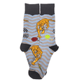 thumbnail image 1 of Tiger Playing with Toys Socks from the Sock Panda (Adult Large - Men's Shoe Sizes 8-12), 1 of 5