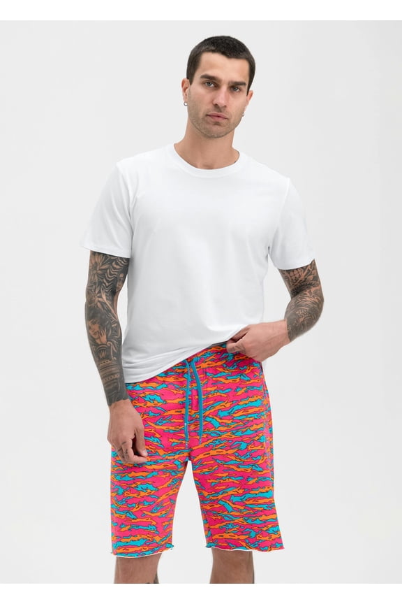 Tiger Pop | Mens Raw Edge Short