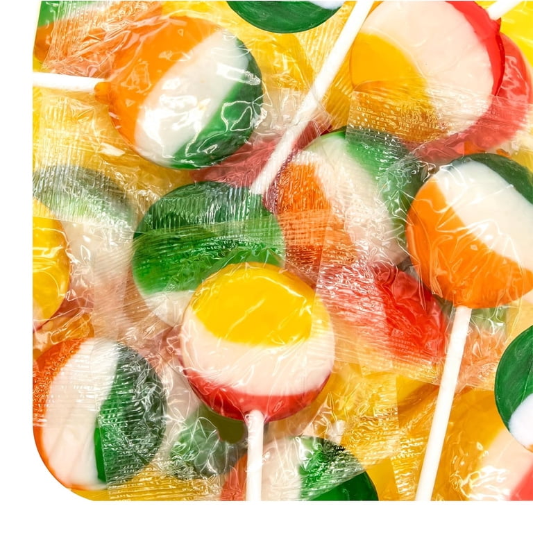 Tigres Pops, Assorted Fruit Flavor Lollipops Hard Candy Bulk, 2