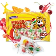 Tiger Pops Original Assorted Fruit Flavor - 200 Pops Bag (70.5 oz)