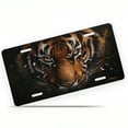 thumbnail image 1 of Tiger Portrait Front License Plate, Metal License Plate, Funny Standard Plates Personalized Novelty Decorative For Men/Women/Boys/Girls Car 6×12 Inch, 1 of 7