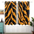 thumbnail image 1 of Tiger Print Background 54×55 Inch Black Out Curtains 2 Packs Aesthetic for Bedroom Living Room Sliding Glass Doors Kitchen Windows, 1 of 5