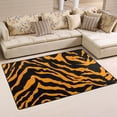 thumbnail image 1 of Tiger Print Background Area Floor Mats Non-Slip Rugs Soft Doormat 31 x 20 inch Carpet for Living Dining Room Bedroom Decorative, 1 of 7