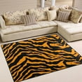 thumbnail image 1 of Tiger Print Background Area Rug Washable 80 x 58 Floor Carpet Mat Non Slip for Bedroom Living Room Home Decor, 1 of 7