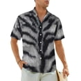 thumbnail image 1 of Tiger Print Beach Shirt Fur Animal Stripes Hawaii Casual Shirts Man Trendy Blouses Short S, 1 of 5