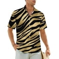 thumbnail image 1 of Tiger Print Beach Shirt Fur Animal Stripes Hawaii Casual Shirts Man Trendy Blouses Short S, 1 of 5
