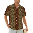thumbnail image 1 of Tiger Print Beach Shirt Fur Animal Stripes Hawaii Casual Shirts Man Trendy Blouses Short S, 1 of 5