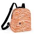 thumbnail image 1 of Tiger Print - Orange Small Backpack Cute Mini Backpacks For Woman Lightweight Daypacks, 1 of 8