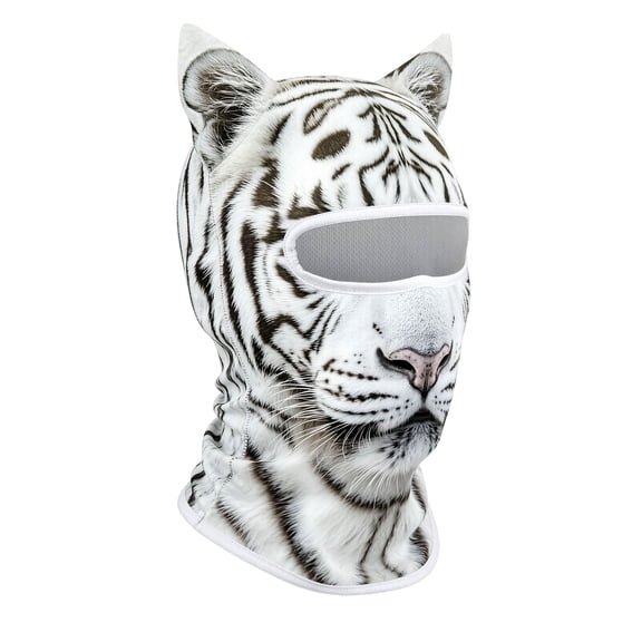 Tiger Print Ski Mask Balaclava For Winter Snowboarding With Goggles Design Windproof Men Women Warm Full Face Coverage