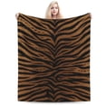 thumbnail image 1 of Tiger Print Throw Blankets All Season Ultra Soft Warm Fleece Blanket for Home Bed Sofa Couch Chair Outdoor Travel Camping 80x60, 1 of 6