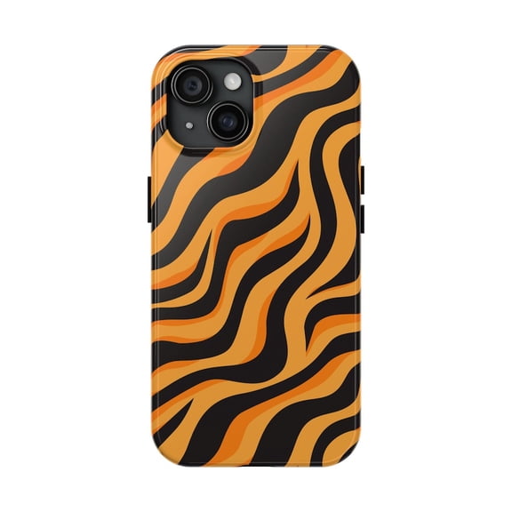 Tiger Print Wildlife Animal Case for iPhone 11 12 13 14 15 16 17 Pro Max Plus