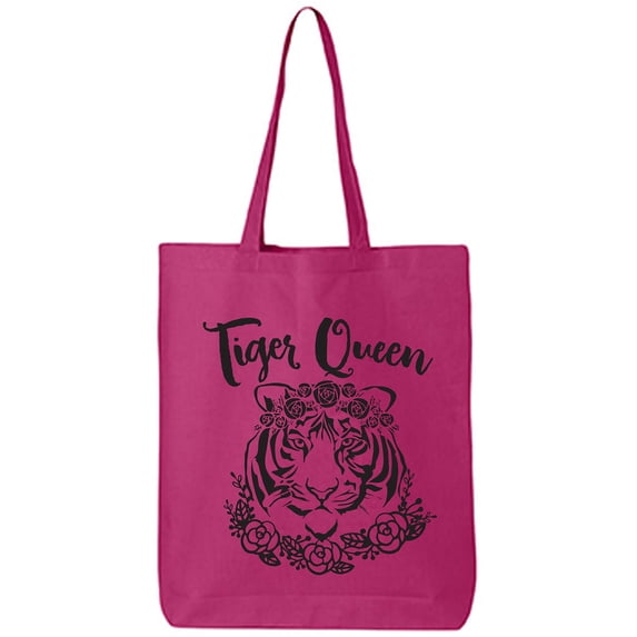 Tiger Queen Cotton Canvas Tote Bag