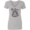 thumbnail image 1 of Tiger Queen Womens V-Neck T-Shirt, 1 of 3