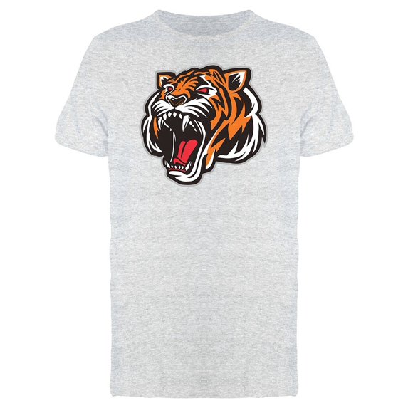 Tiger Roaring Mascot Doodle Tee Men's -Image by Shutterstock