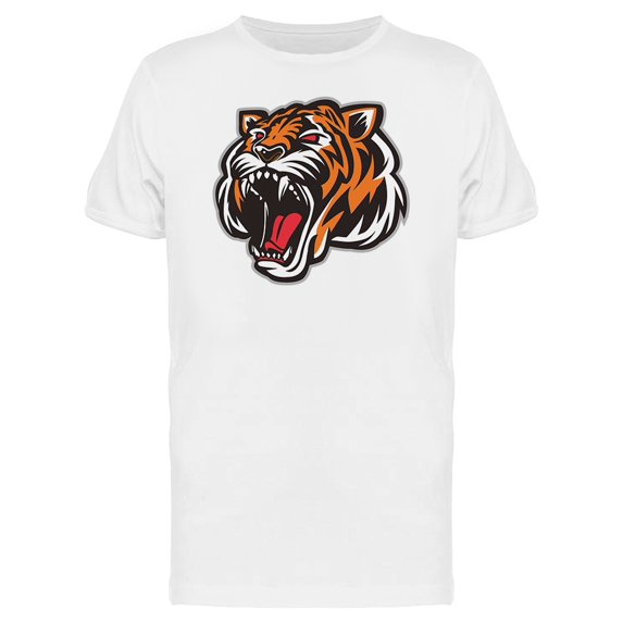 Tiger Roaring Mascot Doodle Tee Men's -Image by Shutterstock