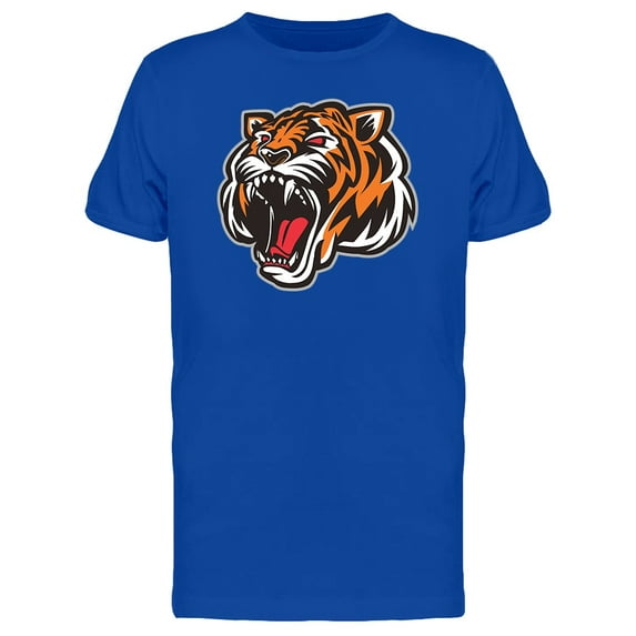 Tiger Roaring Mascot Doodle Tee Men's -Image by Shutterstock
