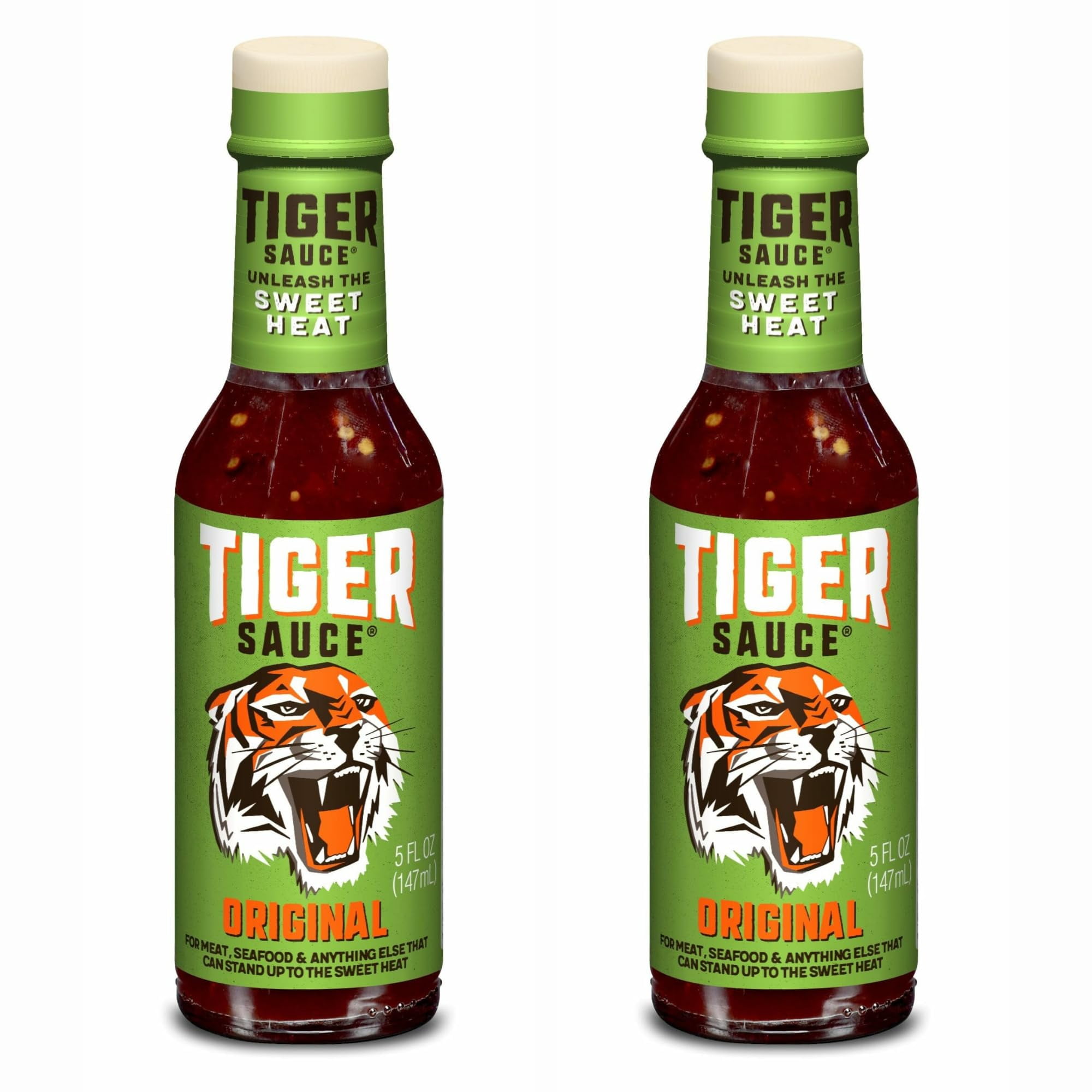 Tiger Sauce Original Hot JMS2&nbsp;Sauce, 5oz Bottle (Pack of 2)