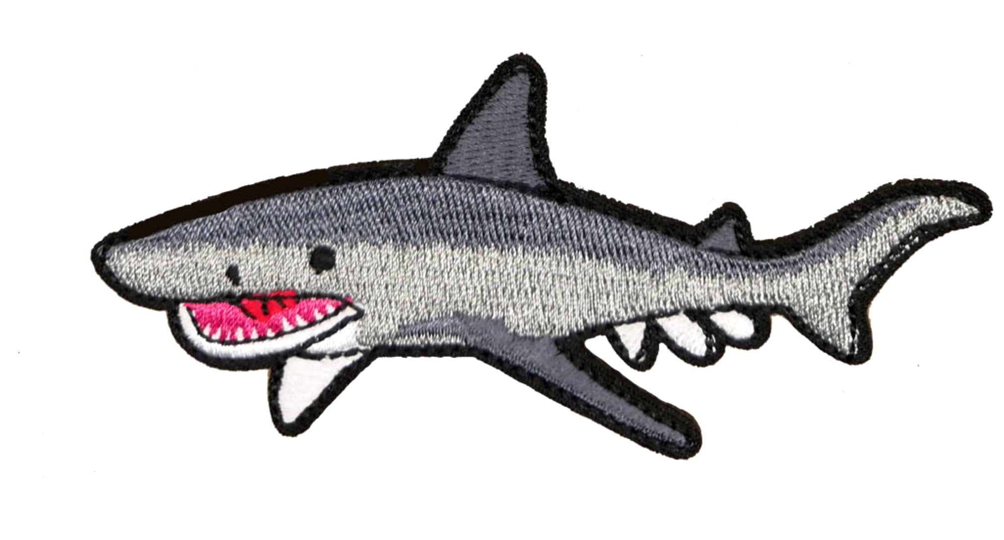 Embroidery Clothes Shark, Patches Shark Clothes, Applique Clothes Shark